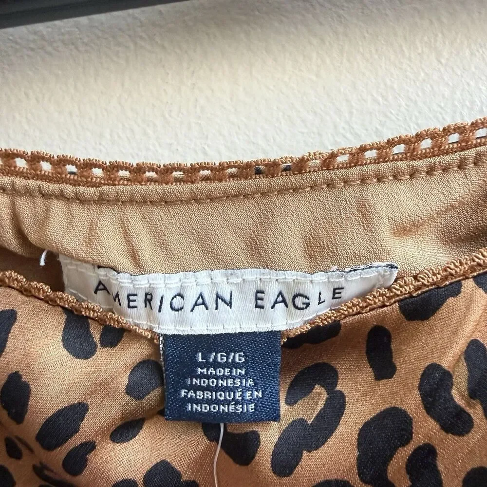 AE animal print midi skirt American Eagle Size L